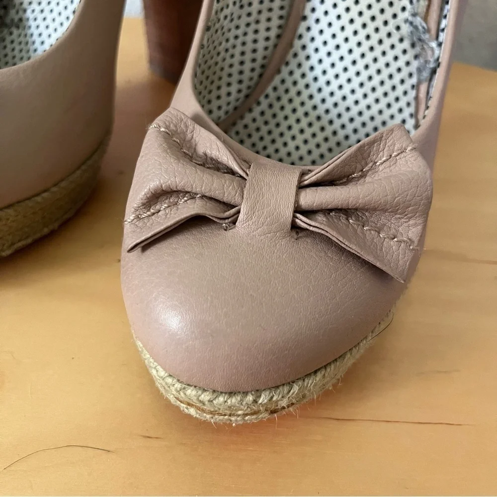 Betsey Johnson Platform Maggi Pump in Blush Nude Espadrille Size 10